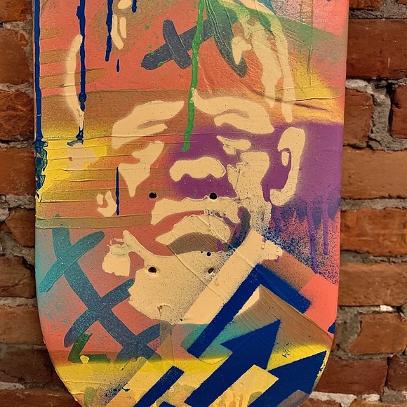 Bride and Frankenstein skateboard deck - Picture 2 of 3